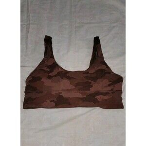 Lululemon Womens Sz 12 Align Bra Reversible Brier Rose Olive Green